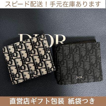 すぐ届く！DIOR ディオール Oblique オブリーク 折財布 メンズ